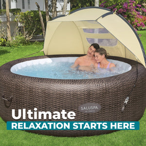 Bestway SaluSpa Sun Shade Canopy Accessory for Round Inflatable Hot Tub Spas
