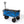 Seina 150lb Capacity Folding Steel Frame Outdoor Utility Wagon Cart, Blue/Gray