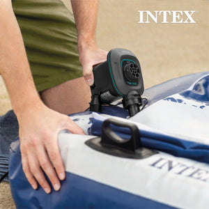 Intex 120V Electric Air Pump & Intex Inflatable Dinosaur Play Center Kids Pool