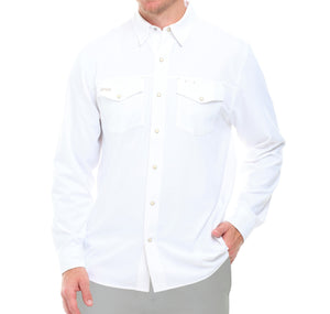 White StockYard Shirt | Long Sleeve - TRAPSKI
