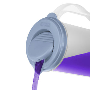 Sterilite 2 Quart, 64oz Clear Plastic Flip Top Pour Pitcher with Lid (18 Pack)