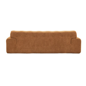 88 in. Cloud 3 Seater Boucle Sofa with Button Tufted Comfy Upholstered Couch, Nomad