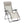 Lafuma Futura Zero Gravity Outdoor Steel Framed Lawn Recliner Chair, Seigle Grey