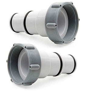 Intex Hose Adapter A w/ Collar for Threaded Connection Pumps (Pair) (2 Pack)