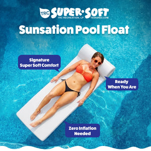 TRC Recreation Sunsation 70 Inch Thick Foam Raft Lounger Mat Pool Float (3 Pack)