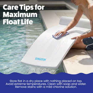 TRC Recreation Sunsation 70 Inch Thick Foam Raft Lounger Mat Pool Float (3 Pack)