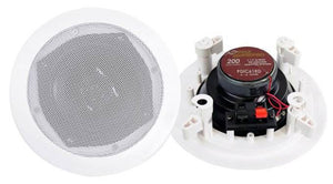 PYLE PRO PDIC61RD 6.5'' 200W 2-Way In-Ceiling/Wall Speaker System White (6 Pack)