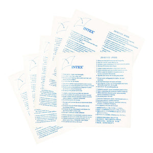 INTEX Wet Set Adhesive Vinyl Plastic Swimming Pool Tube Repair Patch, 12 Pack