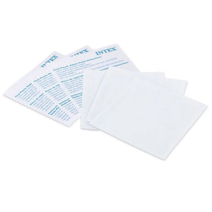 INTEX Wet Set Adhesive Vinyl Plastic Swimming Pool Tube Repair Patch, 12 Pack