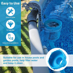 Intex 25016 Above Ground Pool Skimmer Hose & Adapter B Replacement Parts, 2 Pack - TRAPSKI