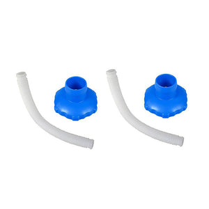 Intex 25016 Above Ground Pool Skimmer Hose & Adapter B Replacement Parts, 2 Pack - TRAPSKI