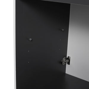 Contemporary Freestanding Bathroom Vanity With Resin Sink & Soft-Close Cabinet Doors