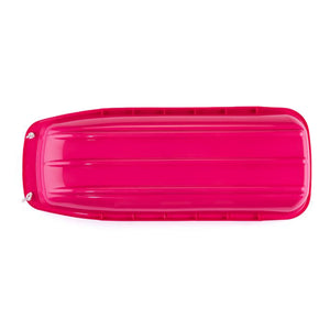 Lucky Bums Kids 48 Inch Plastic Snow Toboggan Sled with Pull Rope, Pink (2 Pack)