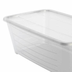 Life Story 6 Qt Rectangular Clear Plastic Protective Storage Shoe Box, 24 Pack