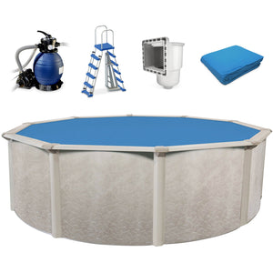 Aquarian Phoenix 24'x52" Round Above Ground Pool w/ Pump, Ladder, Liner, Skimmer