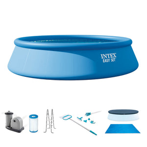 Intex Easy Set 18' x 48" Inflatable Pool Set with Pump, Ladder & Maintenance Kit