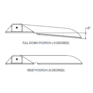 TACO Command Ratchet Hinge - 18-1/2" - 316 Stainless Steel Polished w/Hard Stop