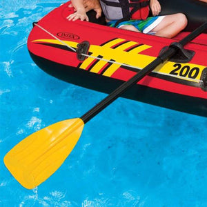 Intex Set of 48" Paddles Plastic Ribbed French Oars for Inflatable Boat (4 Pack)