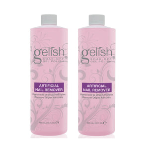 NEW Gelish Artificial Refill Soak Off Gel Nail Polish Remover 480mL (2 Pack) - TRAPSKI