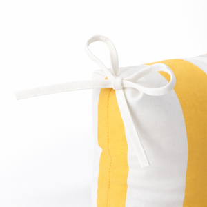Outdoor Chair Cushions Set of 2, 19 x 19 x 4 Inch Tufted Seat Cushions with Ties