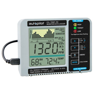 Autopilot APCEM2 Hydroponic CO2 RH Temperature Monitor and Data Logger (2 Pack) - TRAPSKI