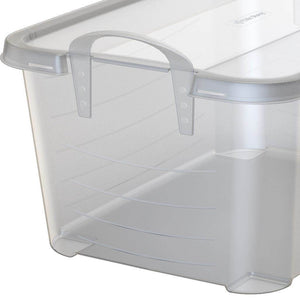 Life Story 55 Quart Stackable Storage Bin, Light Duty Container, Clear, 18 Pack