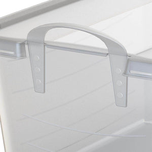 Life Story 55 Quart Stackable Storage Bin, Light Duty Container, Clear, 18 Pack