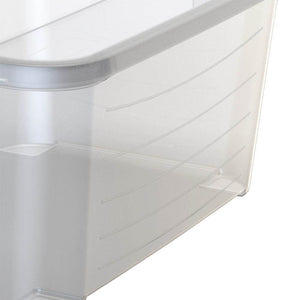 Life Story 55 Quart Stackable Storage Bin, Light Duty Container, Clear, 18 Pack