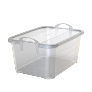 Life Story 55 Quart Stackable Storage Bin, Light Duty Container, Clear, 24 Pack