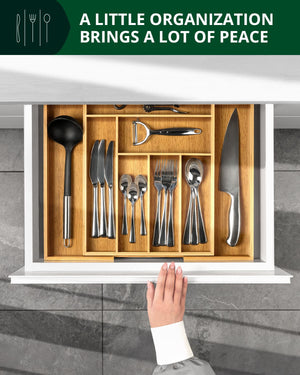 Expandable Silverware Organizer (8 Slots)