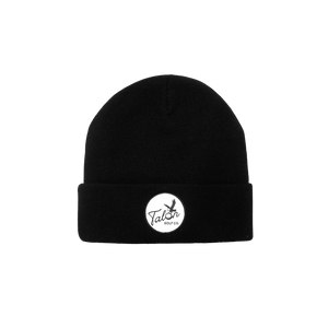 Black Beanie w/ Script Logo