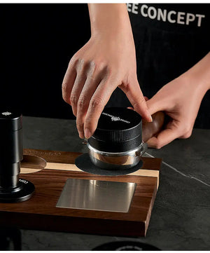 Vertical Striped Gravity Espresso Distributor - Stainless Steel Self-Leveling Tool 51/53/58mm From $16
