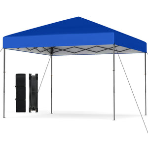 10 X 10 Feet Pop up Canopy Tent with Portable Carrying Bag and 8 Stakes