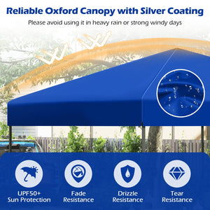 10 X 10 Feet Pop up Canopy Tent with Portable Carrying Bag and 8 Stakes