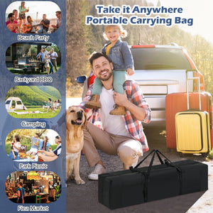 10 X 10 Feet Pop up Canopy Tent with Portable Carrying Bag and 8 Stakes