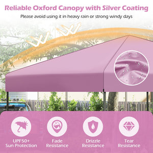 10 X 10 Feet Pop up Canopy Tent with Portable Carrying Bag and 8 Stakes