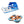 Bestway CoolerZ Tropical Breeze Island Raft & Rapid Rider 4 Person River Lounger