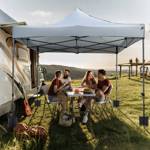 10 x 10 FT Outdoor Pop up Canopy Tent Easy Setup Gazebo Shelter with Wheeled Bag