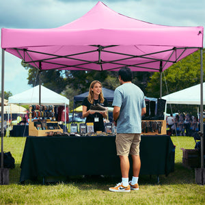 10 x 10 FT Outdoor Pop up Canopy Tent Easy Setup Gazebo Shelter with Wheeled Bag