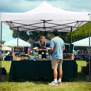 10 x 10 FT Outdoor Pop up Canopy Tent Easy Setup Gazebo Shelter with Wheeled Bag