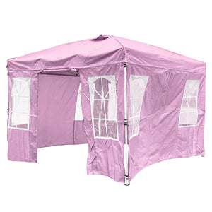 10x10 Pop Up Canopy Tent with Sidewalls & Adjustable Height