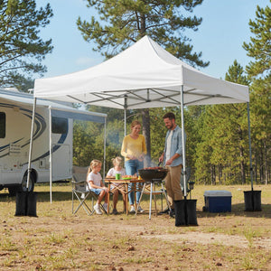 10 x 10 FT Pop up Canopy Tent with Sidewalls and Awning for Party Picnic Event