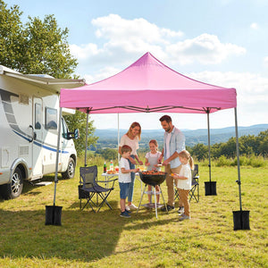 10 x 10 FT Pop up Canopy Tent with Sidewalls and Awning for Party Picnic Event