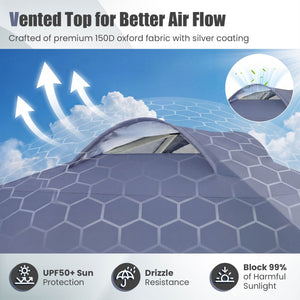 10 x 10 FT Pop up Canopy Tent with Sidewall 6 Pockets Instant Setup Commercial Gazebo