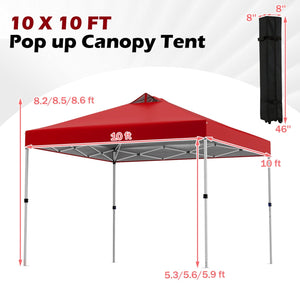 10 x 10 Feet Outdoor Commercial Pop up Canopy Tent