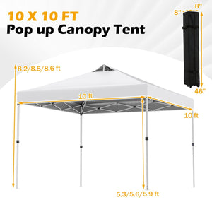 10 x 10 Feet Outdoor Commercial Pop up Canopy Tent