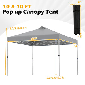 10 x 10 Feet Outdoor Commercial Pop up Canopy Tent