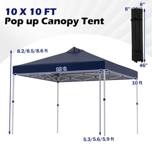 10 x 10 Feet Outdoor Commercial Pop up Canopy Tent