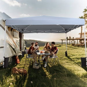 10 x 10 Feet Pop up Canopy Tent with Carrying Bag and 4 Sandbags