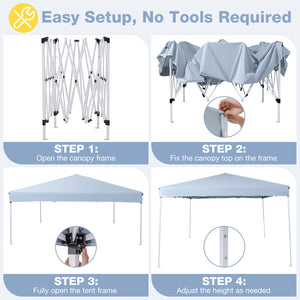 10 x 10 Feet Pop up Canopy Tent with Carrying Bag and 4 Sandbags